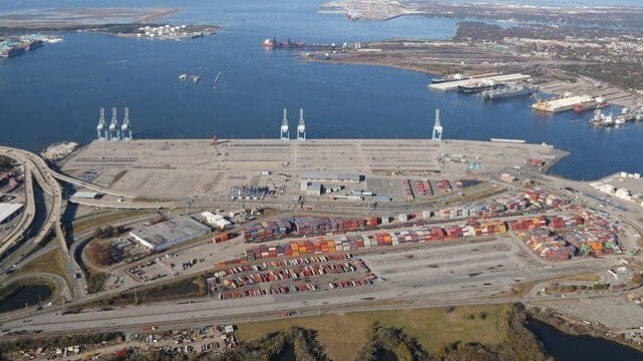 wind port at Portsmouth Marine Terminal