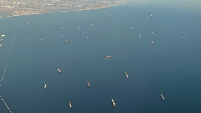 vessel backlog in Southern California