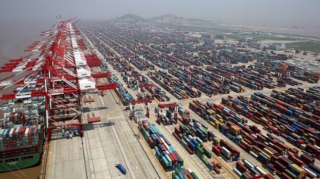 Shanghai busiest container port