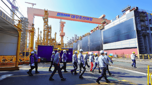 DSME shipyard