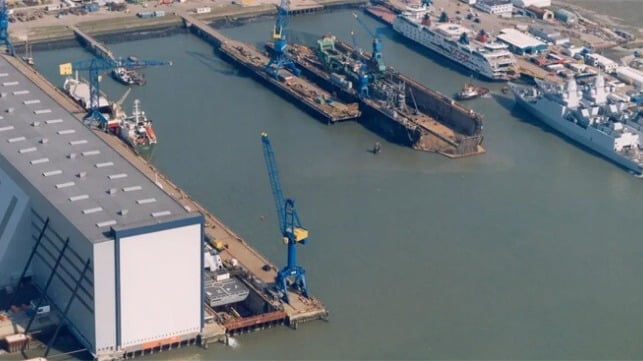 Damen Naval shipyard