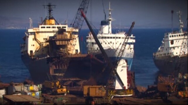 strike at Turkish shipbreakers