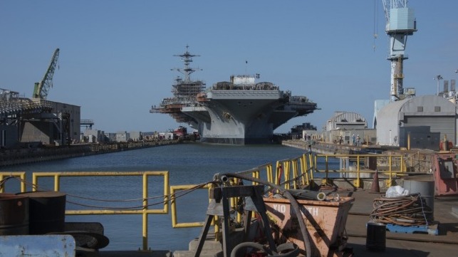 USS George Washington at Newport News, 2019 (USN file image)