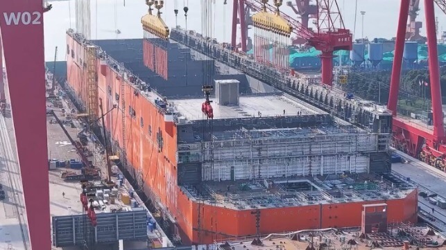 Wison's yard at work on the Congo FLNG project for Eni (file image courtesy Wison)