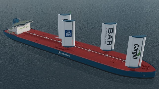 wind sail technology for commercial vessels