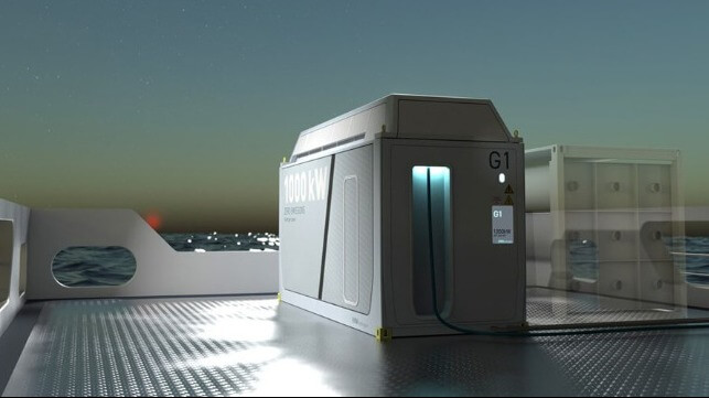 hydrogen deck container