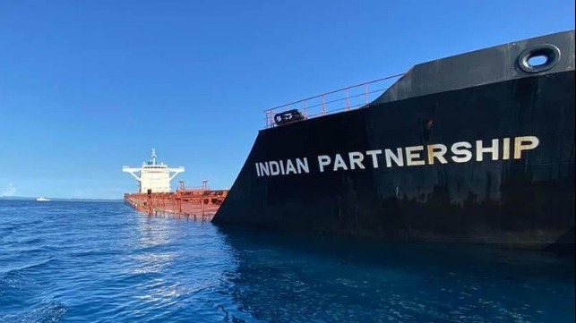 Bulker breached