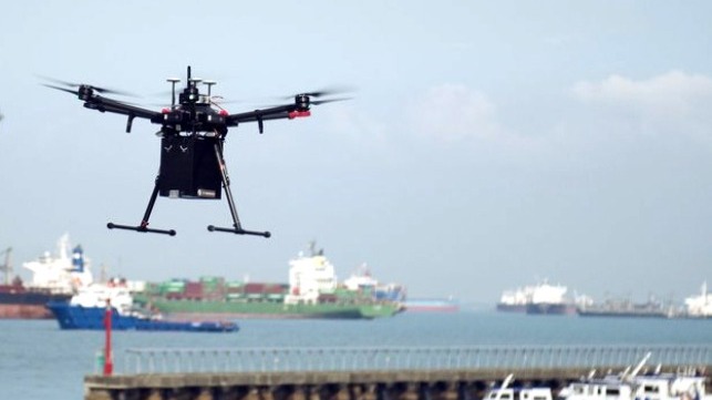 drone deliveries to ships at anchor