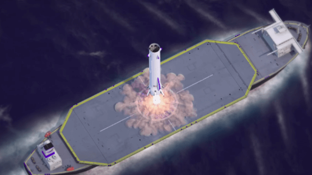 Blue Origin rocket landing