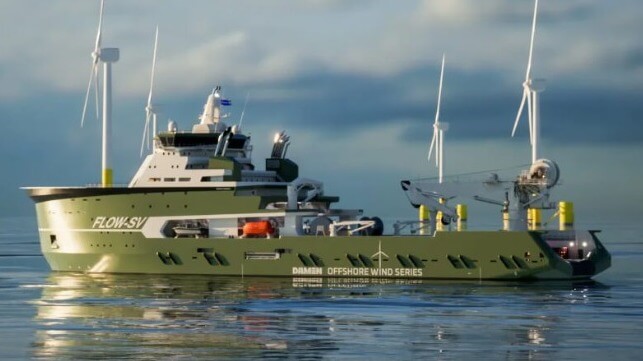 installation vessel for floating offshore wind turbines