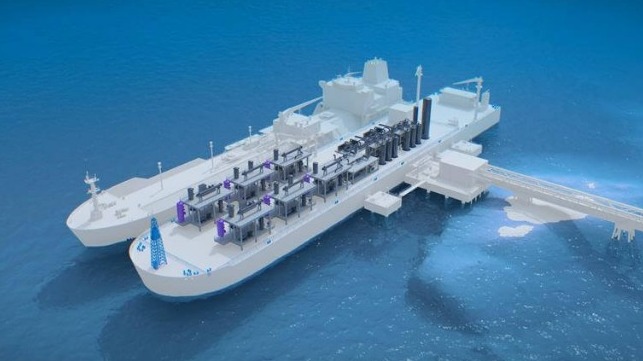 floating ammonia cracker hydrogen
