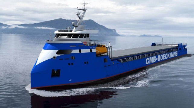 hydrogen shortsea cargo vessel