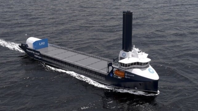 hydrogen fueled vessel
