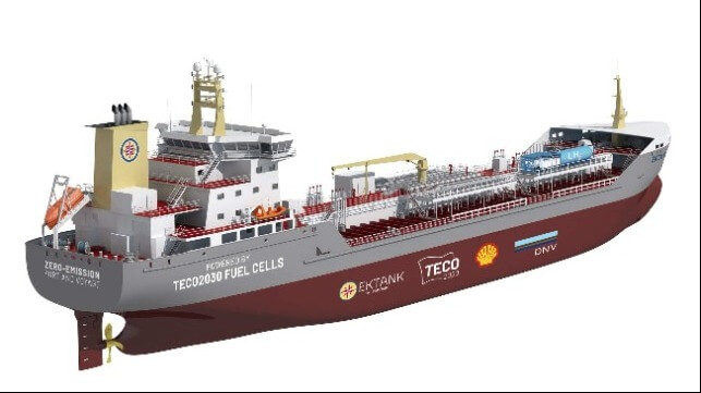 hydrogen powered tanker