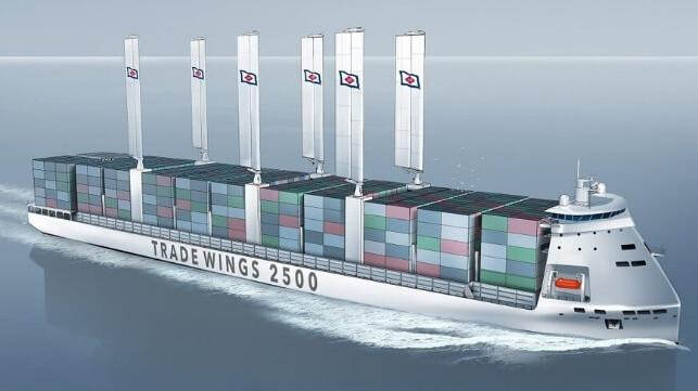 hybrid wind containership