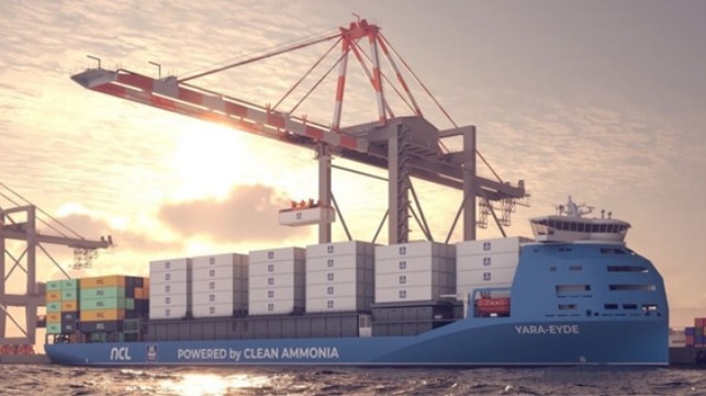 ammonia fueled containership