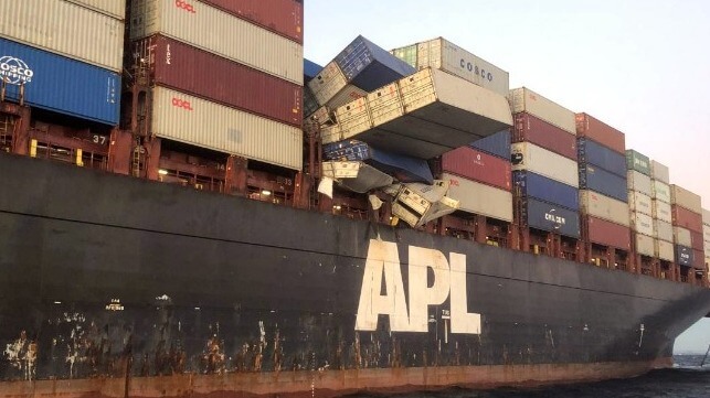 containers lost at sea