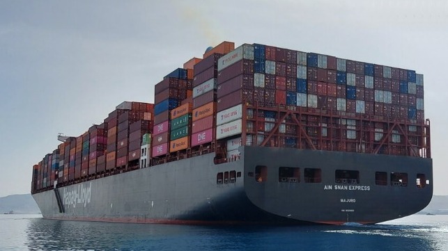 containership and fishing boat collide off France