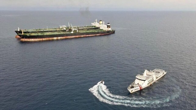Arman 114 and "S Tinos" off Indonesia, July 2023 (Baklama)
