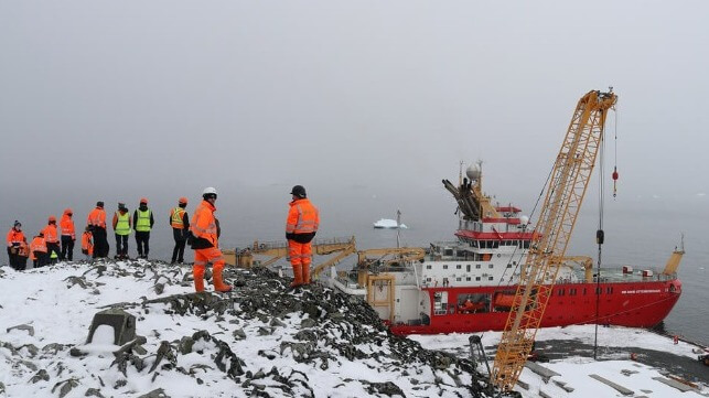 British research vessel arrives in Antarctica on maiven voyage