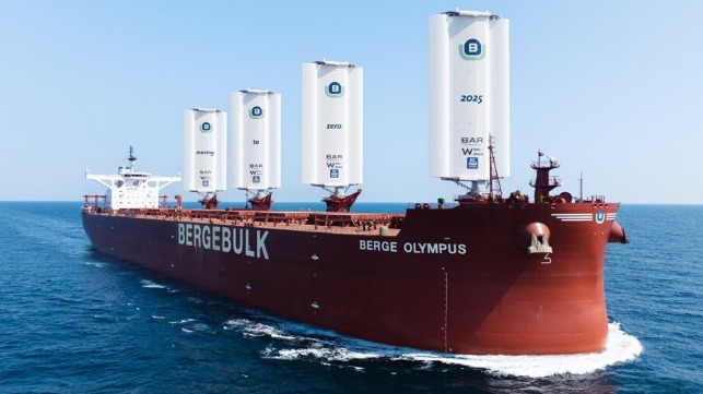 bulker with sails