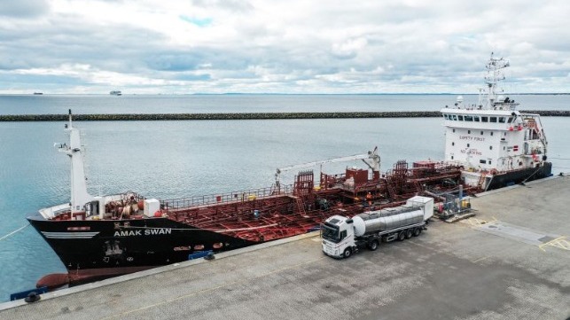 biofuel bunkering in Danish straits