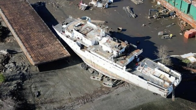 Renovadas protestas contra el sitio de desmantelamiento de embarcaciones de aguas profundas en BC, Canadá 1 desguace de barcos