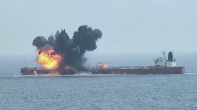 tanker attacked