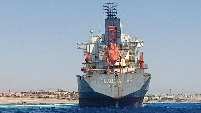 grounded tanker