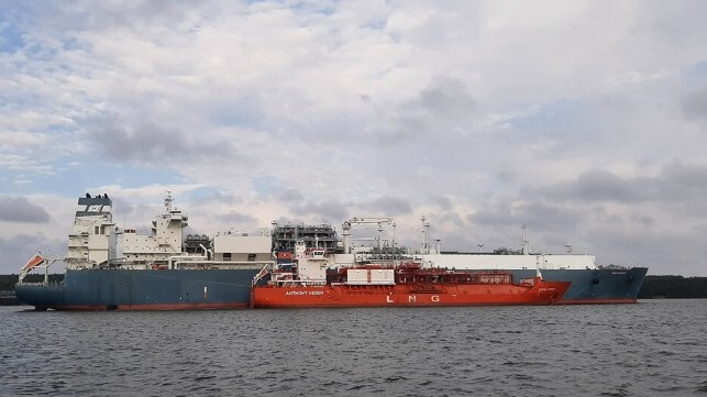 German LNG import tests transfer process