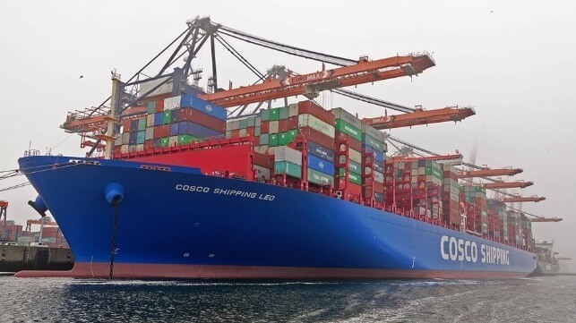 Cosco boxship