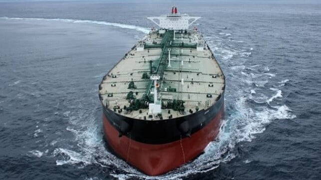 tanker at sea