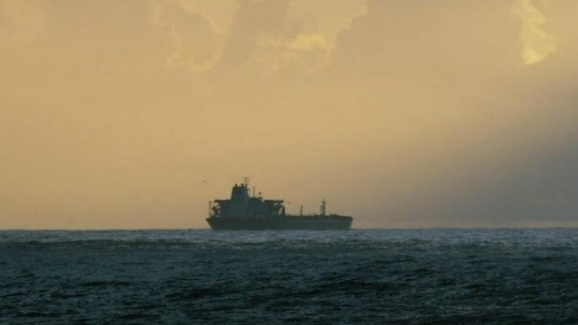 tanker at sea