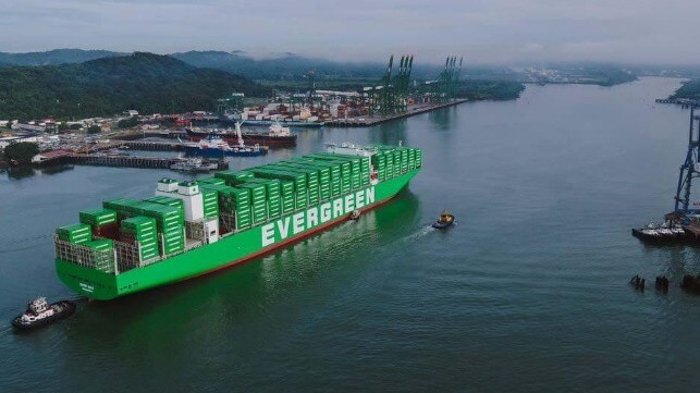 Largest capacity containership at Panama Canal