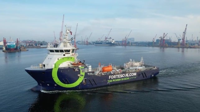 Fortescue is an early adopter (and prospective manufacturer) of green fuel for shipping (Fortescue file image)