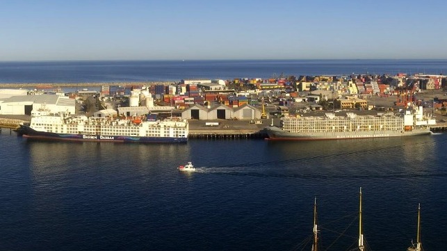 Livestock carriers in Fremantle