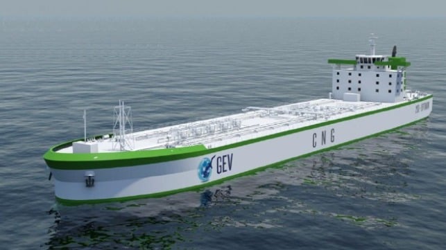concept design for world;s first compressed hydrogen carrier vessel