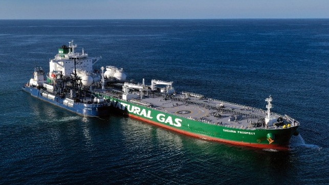 LNG bunkering operation