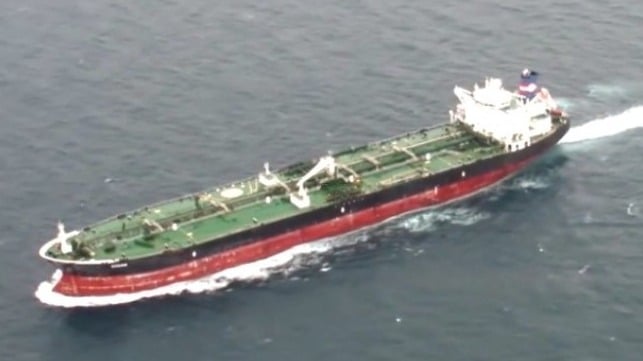 tanker rescues two people from the ocean