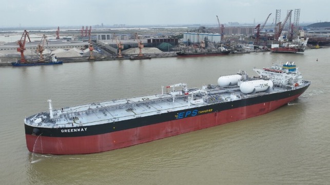 LNG dual-fuel Suezmax tanker