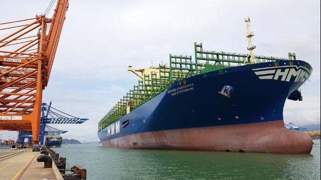 HMM takes deliver of 12 world's largest boxship  in five months