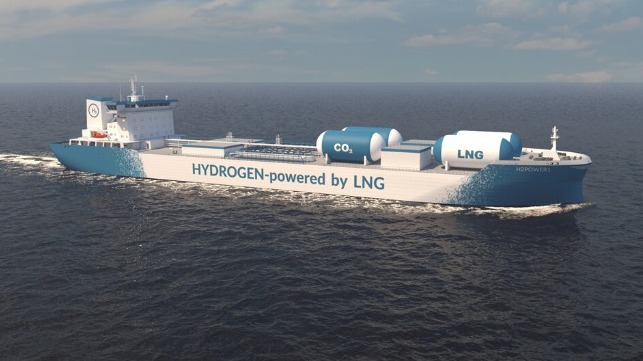 first hydrogen MR tanker design with CO2 capture