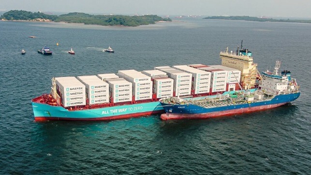 Maersk methanol powered boxship