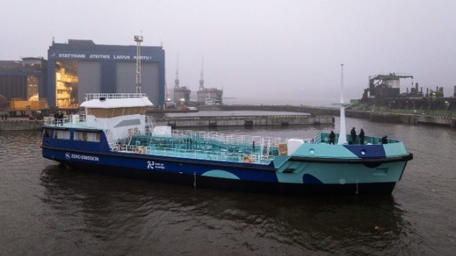 Lituania lanza un barco pionero propulsado por hidrógeno y electricidad 1 hidrógeno, cisterna eléctrica