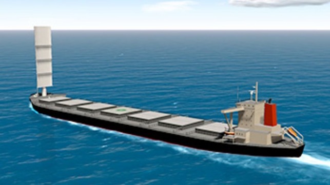 construction of coal carrier with with wind sail propulsion