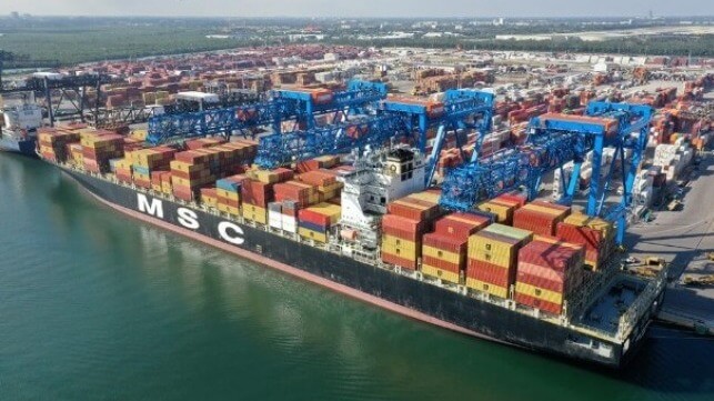 MSC containership