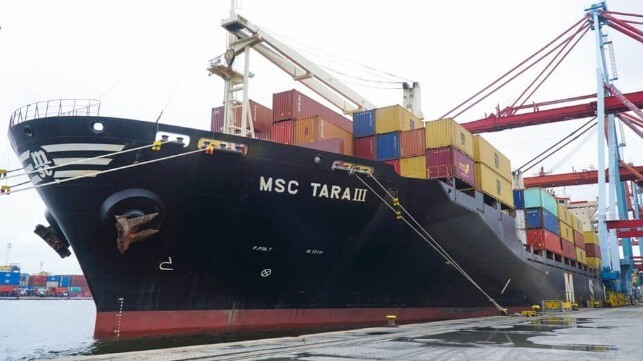MSC containership