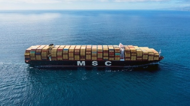 MSC containership