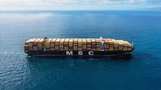 MSC containership