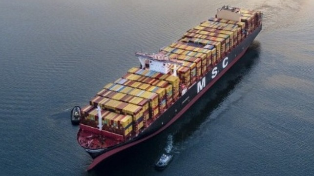 MSC containership